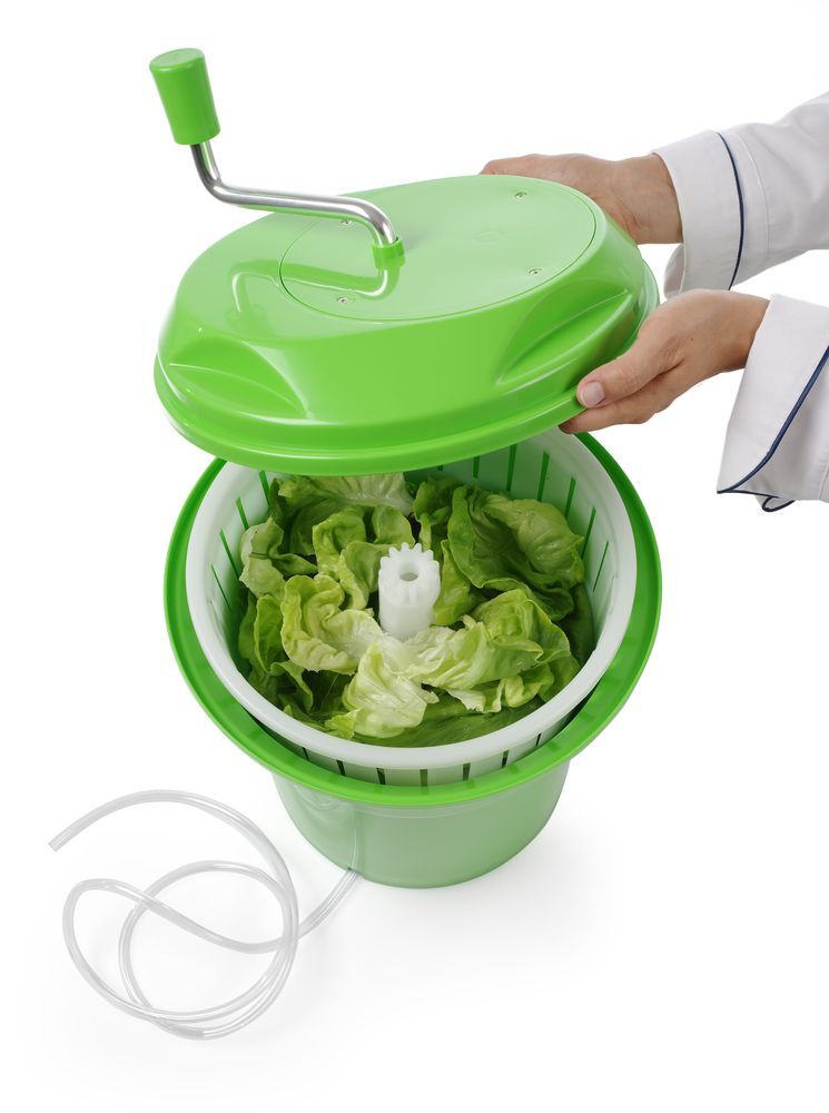 HENDI Salatschleuder, 12L, Grün, ⌀335x(H)430mm