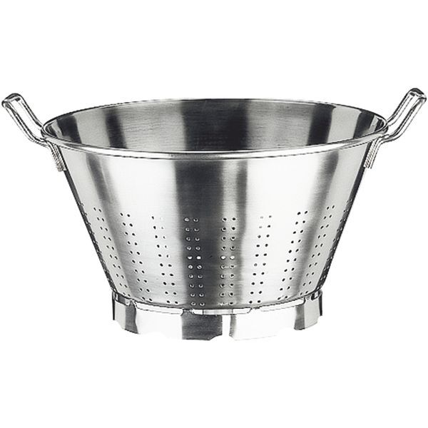 PADERNO Gemüseseiher Edelstahl 18/10, mit Fußreifen und Griffen
