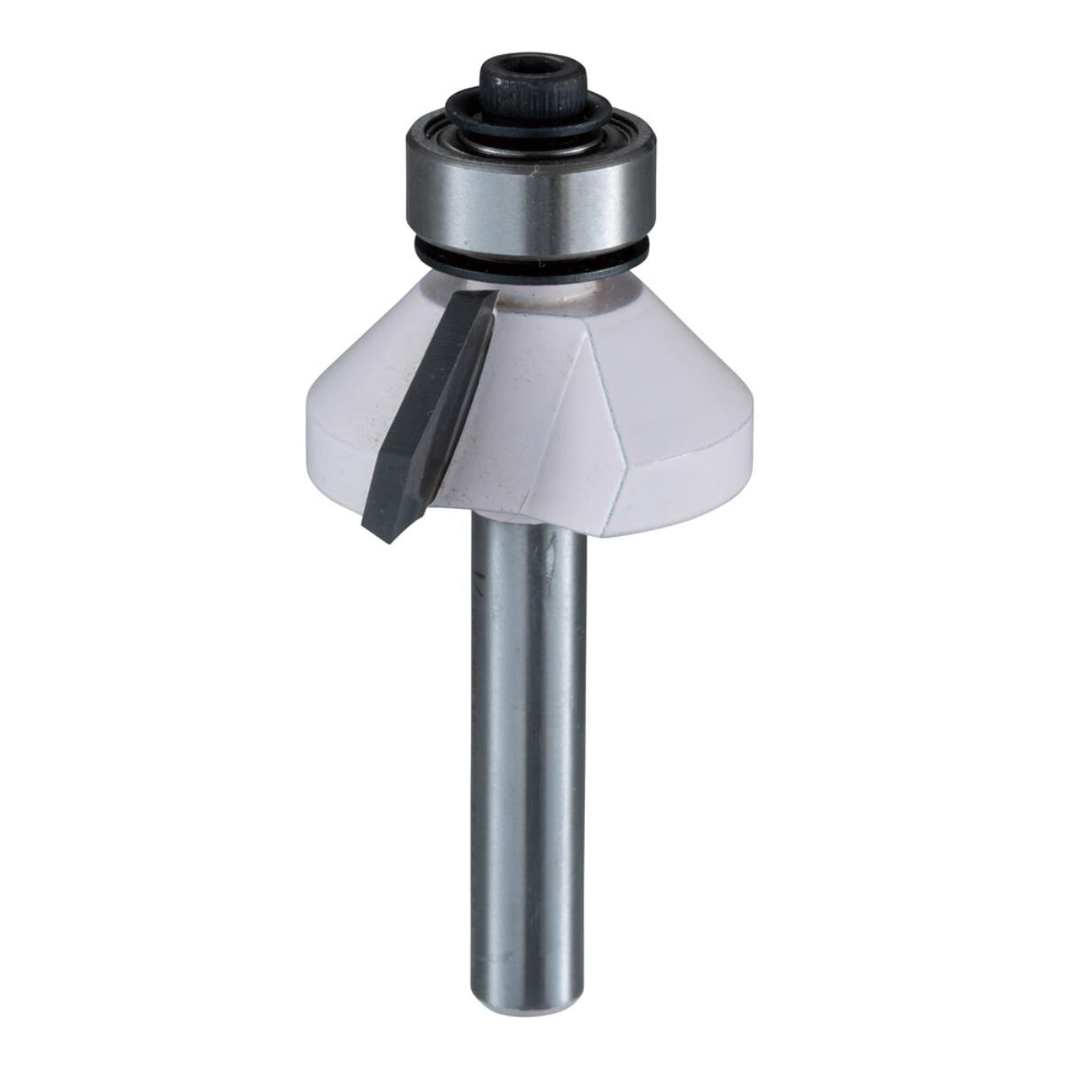 Makita Fasen-/ Profilfräser mit Anlauflager, Ø 44,5 mm Ø 44,5 mm • 12 mm Schaft • 45° Winkel