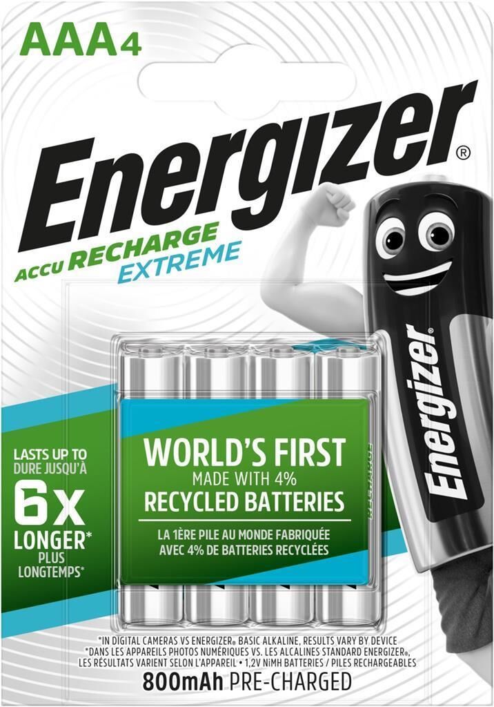 Energizer HR03 Akku Micro 800 mAh 4-er Blister