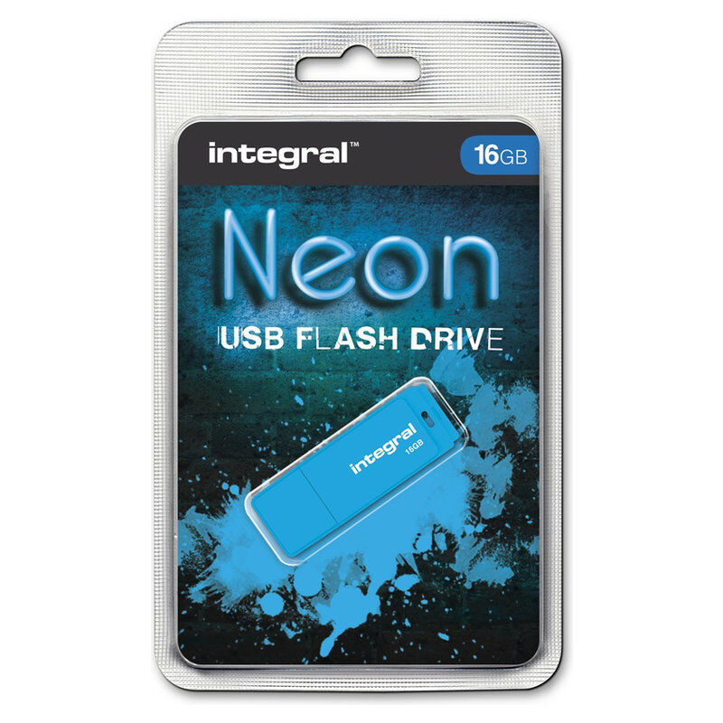 Integral USB Stick Neon 16GB bl (blau)