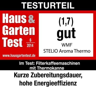 WMF Kaffeemaschine Stelio mit Cromargan Thermokanne 1000 Watt Cromargan
