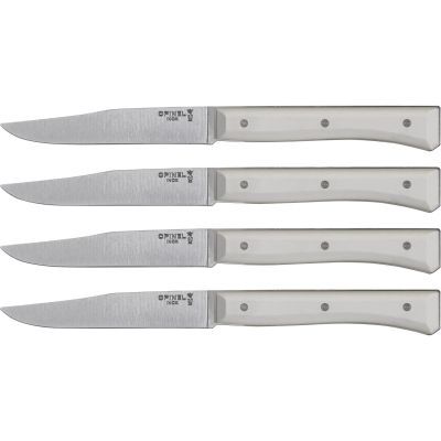 Opinel Tischmesserset Facette 4-teilig Weiß