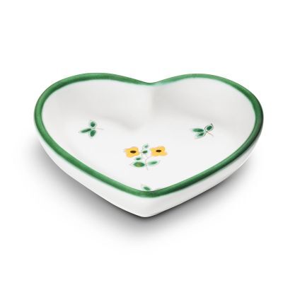 Gmundner Keramik Streublumen, Herzschale (L:10cm)