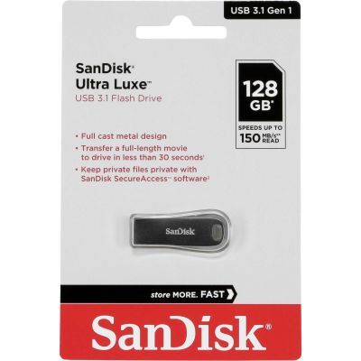 SanDisk Ultra Luxe - USB-Flash-Laufwerk - 128 GB - USB 3.1