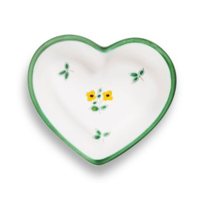 Gmundner Keramik Streublumen, Herzschale (L:10cm)